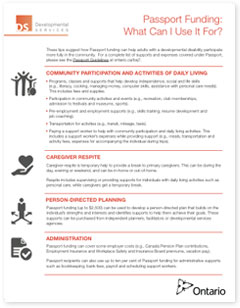 Passport Funding Tip Sheet